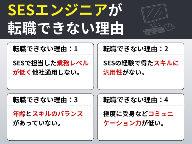 SESエンジニアが転職できない理由